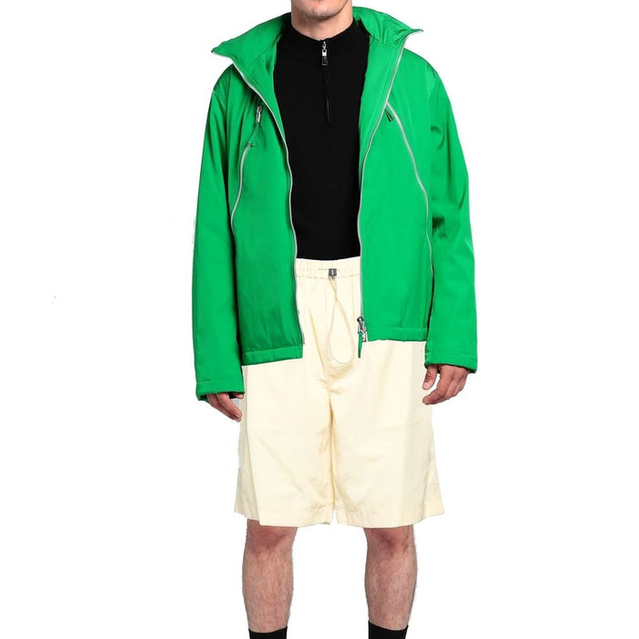 Jil Sander 100% Polyamide shorts in beige — view 2