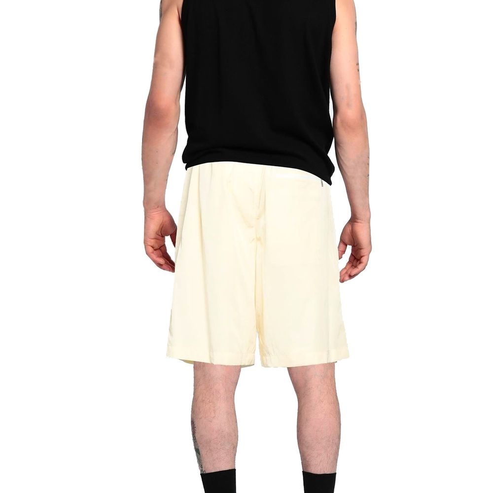 Jil Sander 100% Polyamide shorts in beige — view 3