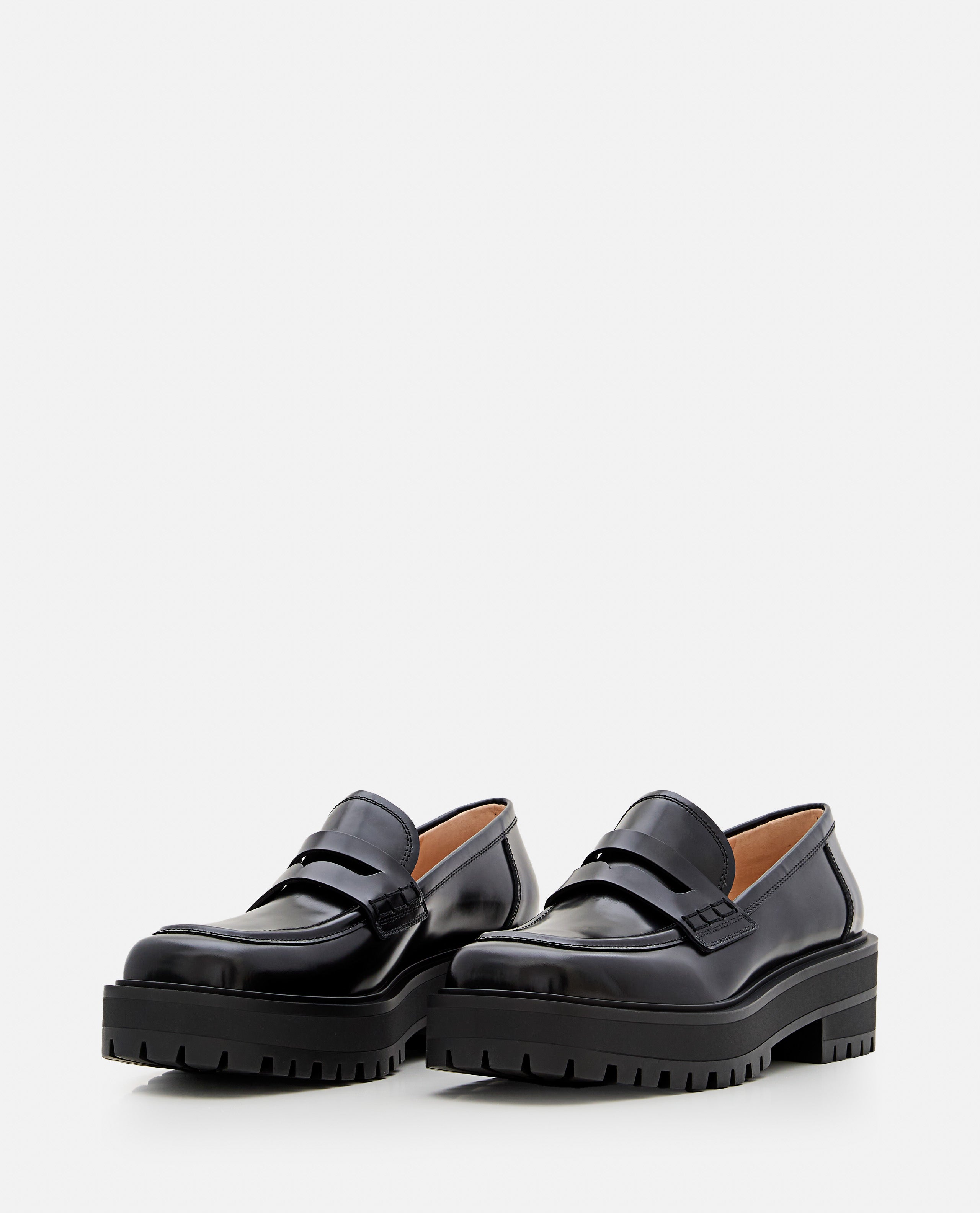 Gianvito Rossi Flat Shoes Black Calf Leather