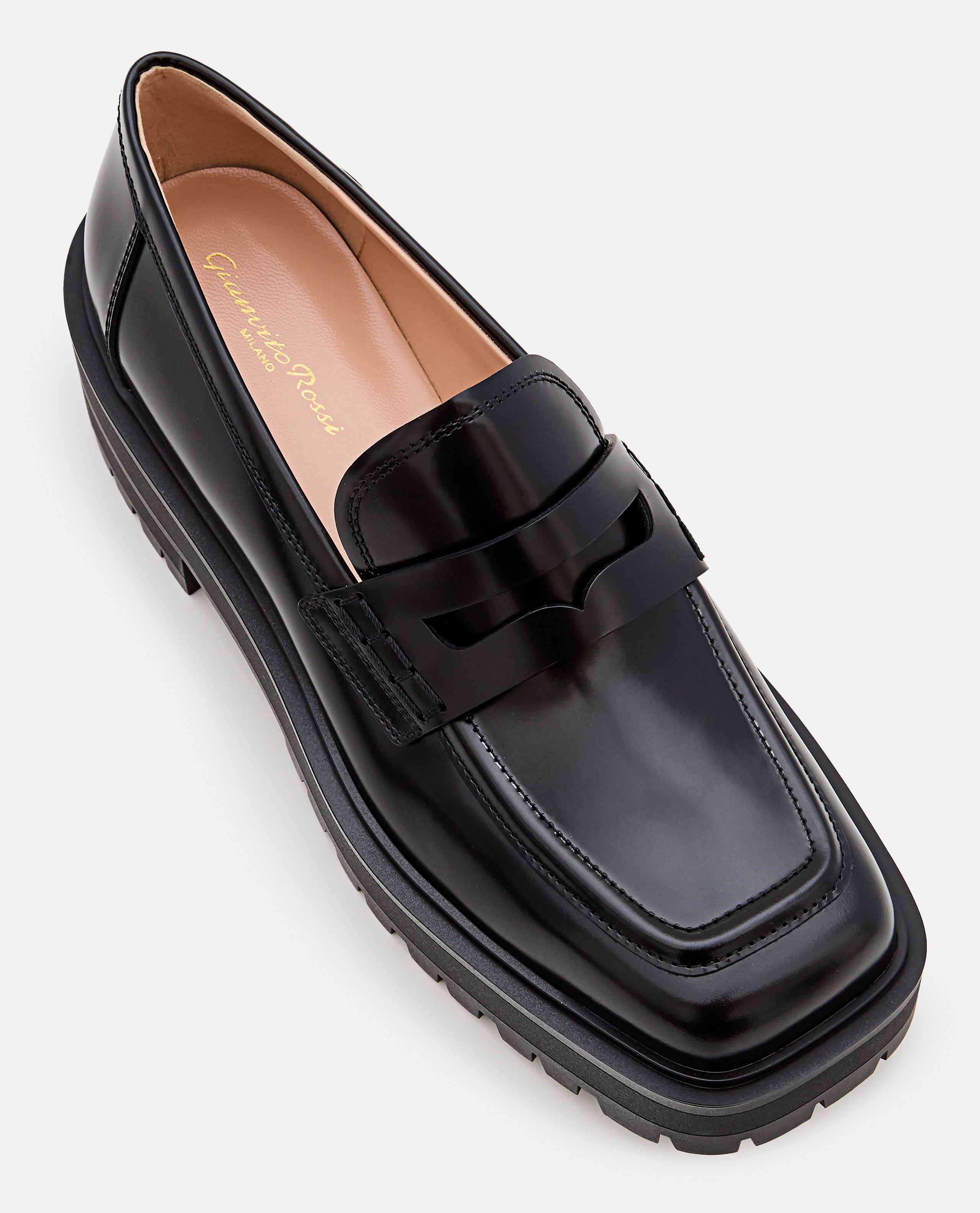 Gianvito Rossi Flat Shoes Black Calf Leather