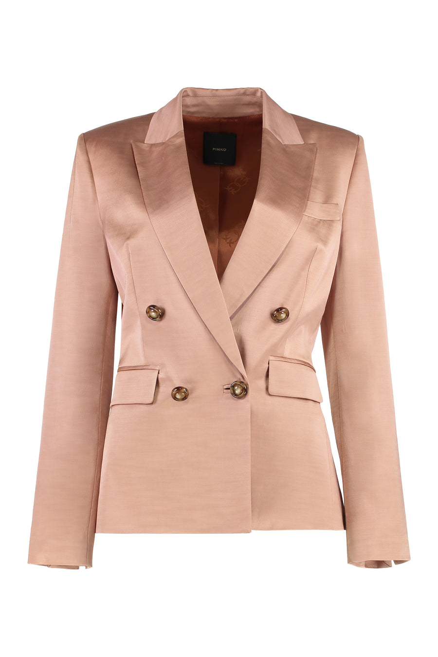 Blazer Satin Pink Cotton Blazers