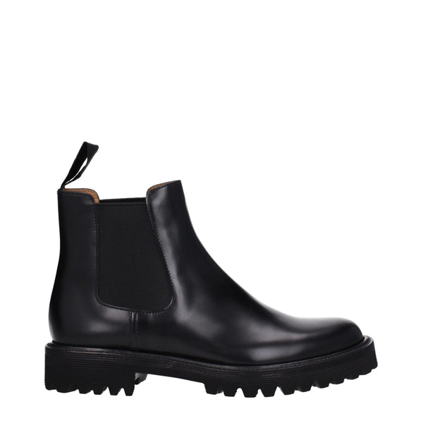 Church'S Leather upper boots in black
