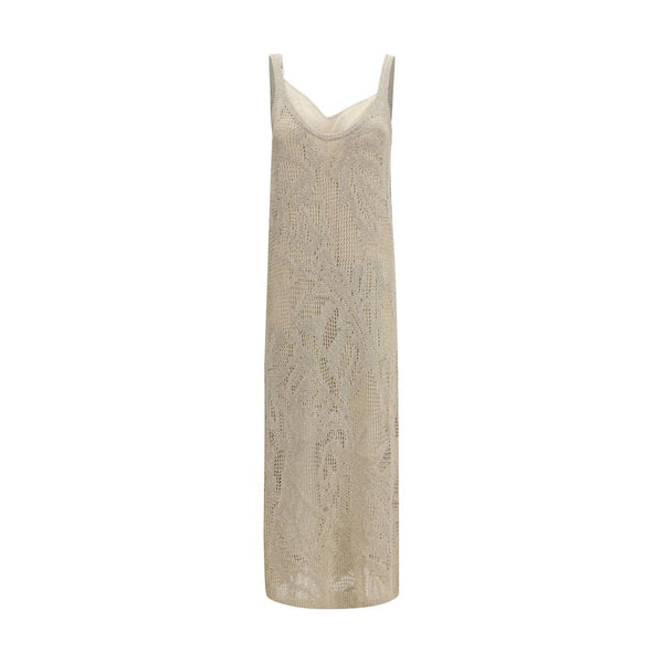 Brunello Cucinelli 94% Linen dress in beige