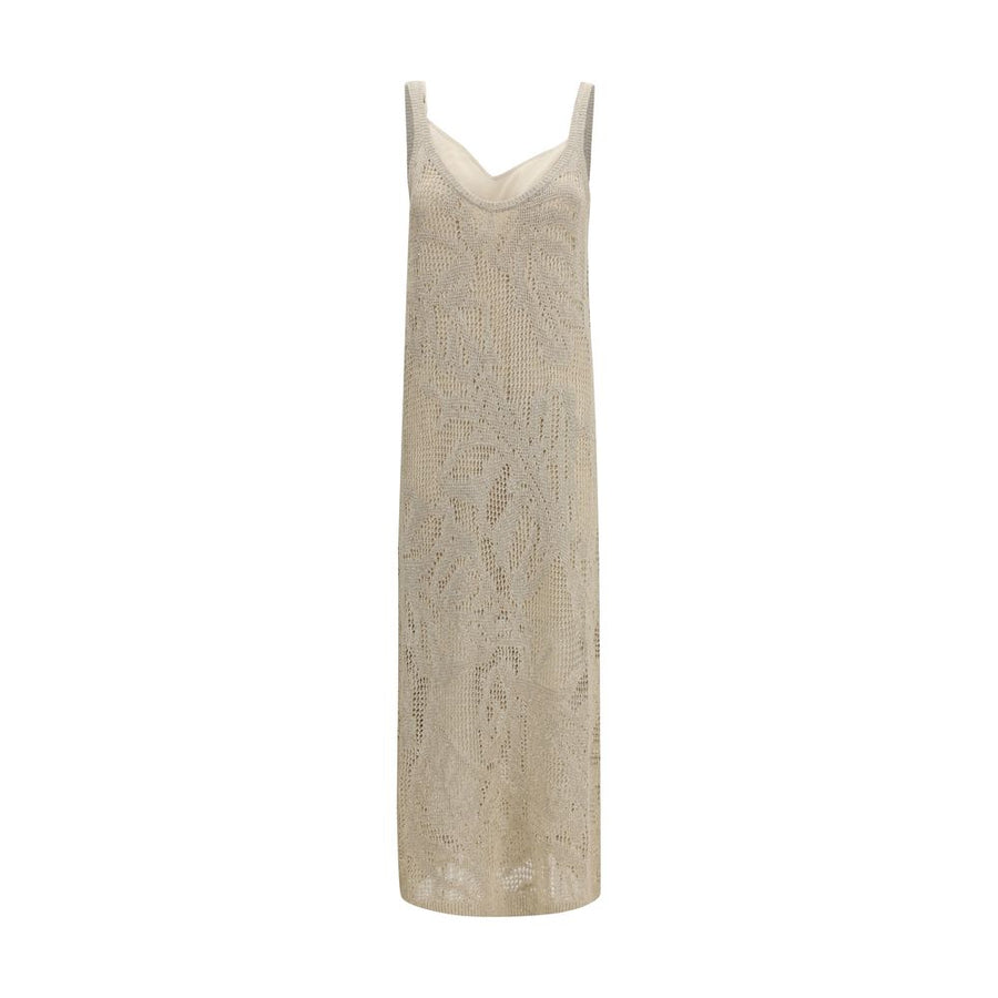 Brunello Cucinelli 94% Linen dress in beige