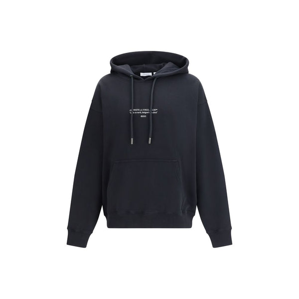 Off-White 100% Cotton hoodie in black