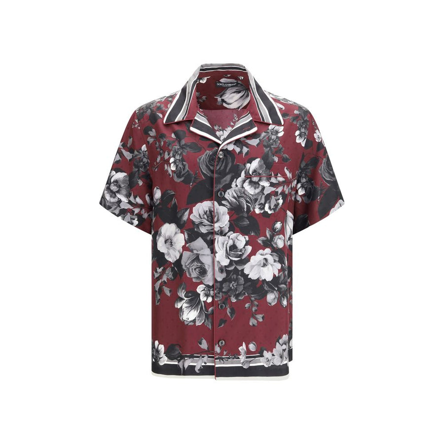 Dolce & Gabbana 100% Silk shirt in burgundy