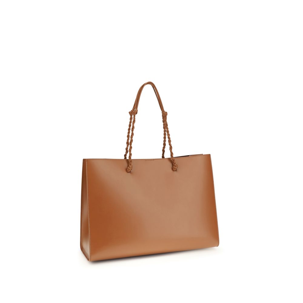 Jil Sander 100% Calf Leather Bos Taurus tote bag in brown — view 3