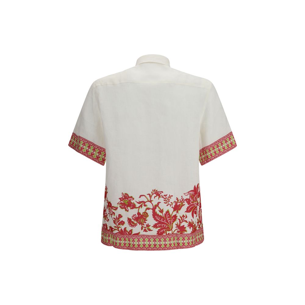 Etro 100% Linen shirt in white — view 2