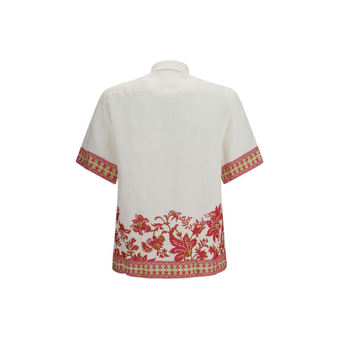Etro 100% Linen shirt in white — view 2