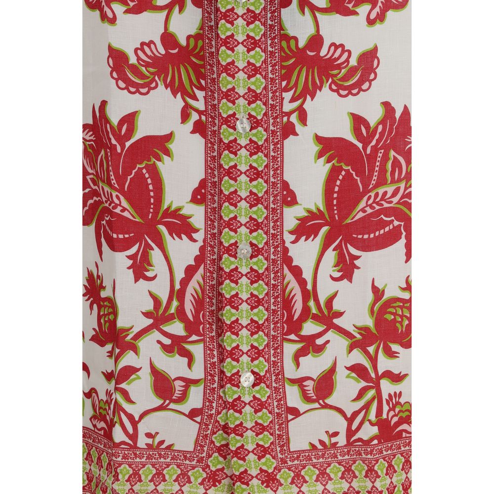 Etro 100% Linen shirt in white — view 3