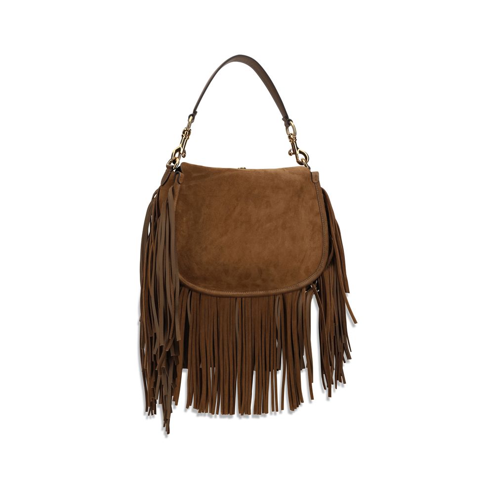 Etro 100% Calf Leather Bos Taurus shoulder bag in brown — view 3