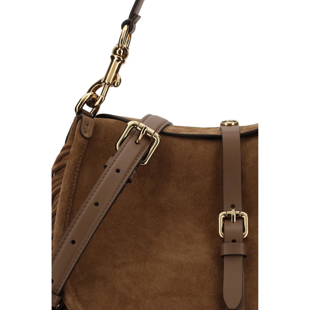 Etro 100% Calf Leather Bos Taurus shoulder bag in brown — view 4