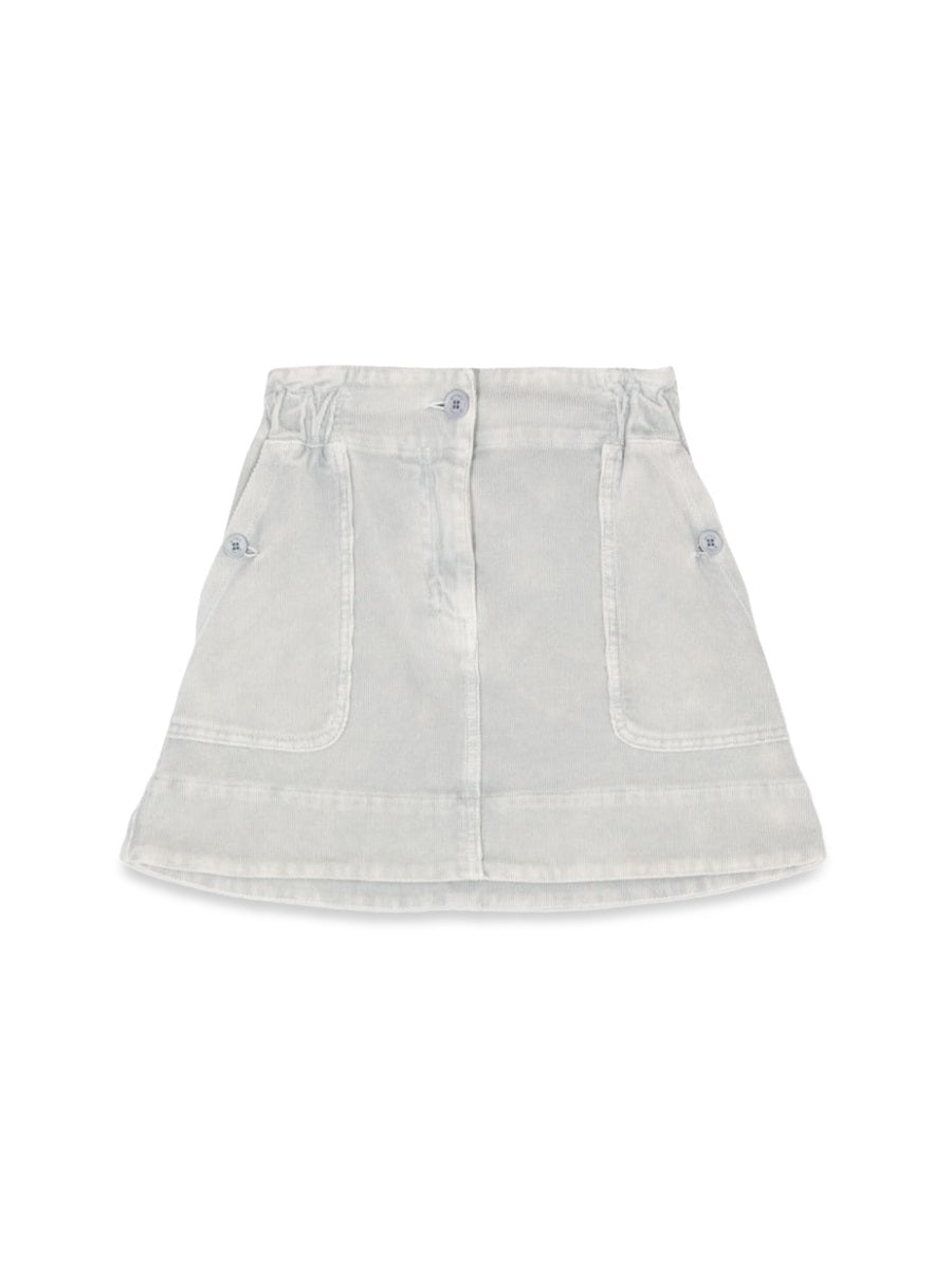 Skirt, Blue Cotton Elastane