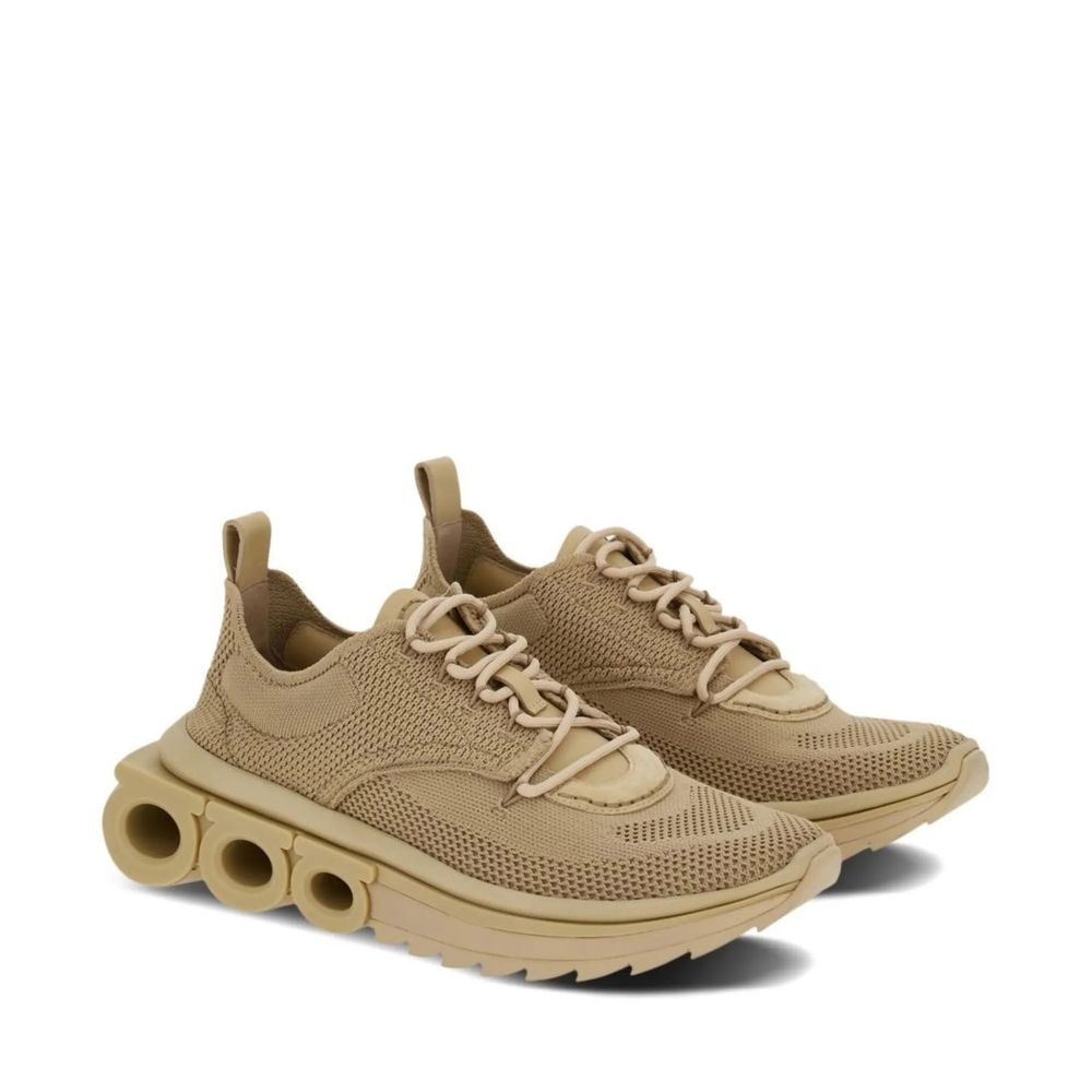 Ferragamo 100% Fabric upper sneaker in beige — view 2