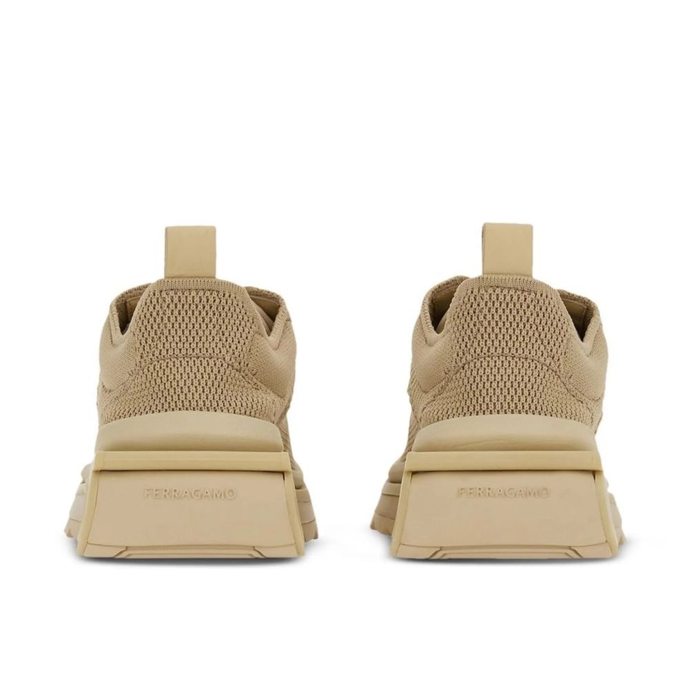 Ferragamo 100% Fabric upper sneaker in beige — view 3