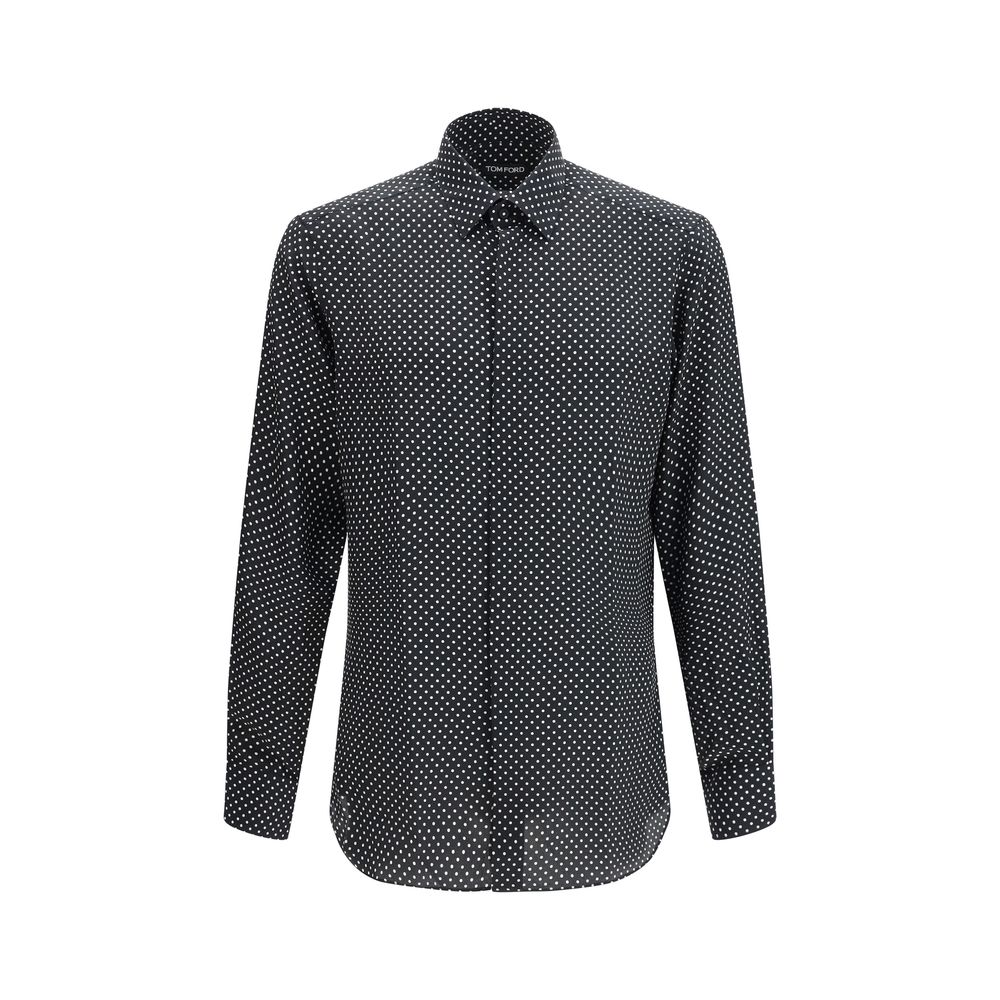 Tom Ford 100% Silk shirt in black