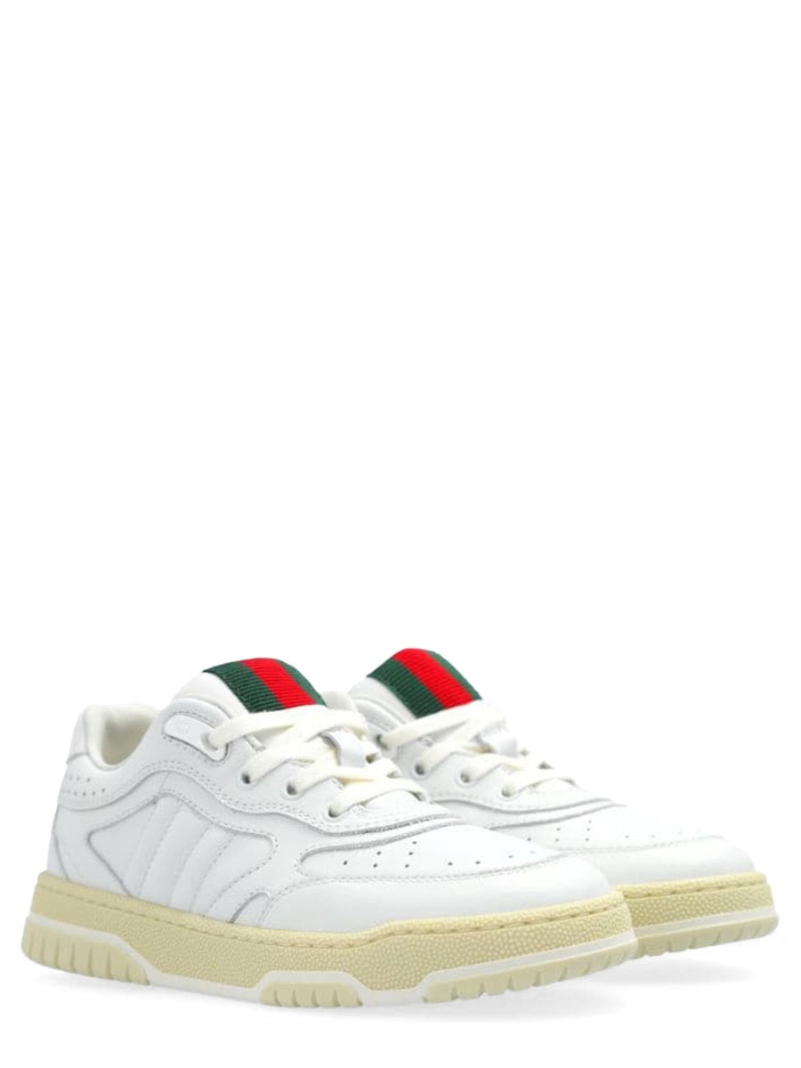Leather Sneakers Calfskin White Calf Skin Trainers