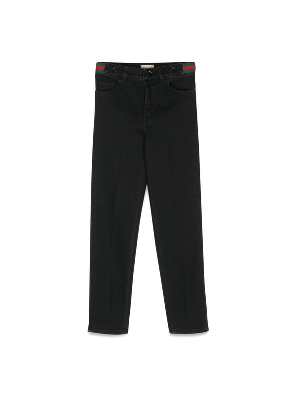 Trousers Denim Blue Cotton