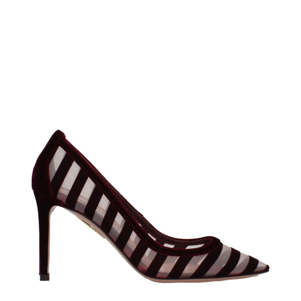 Aquazzura pump in burgundy