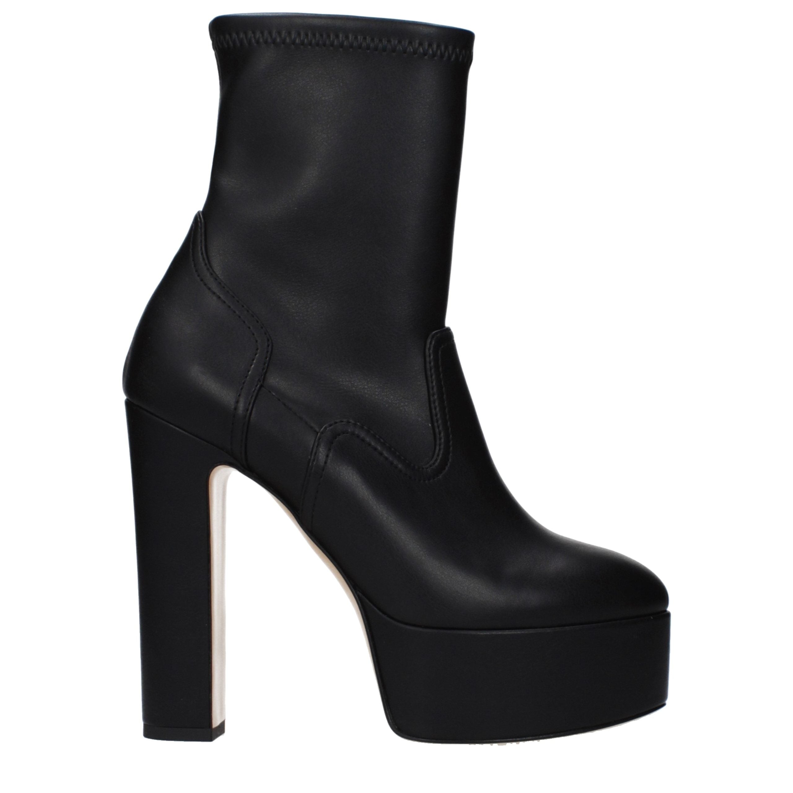 Casadei Eco leather ankle boot in black