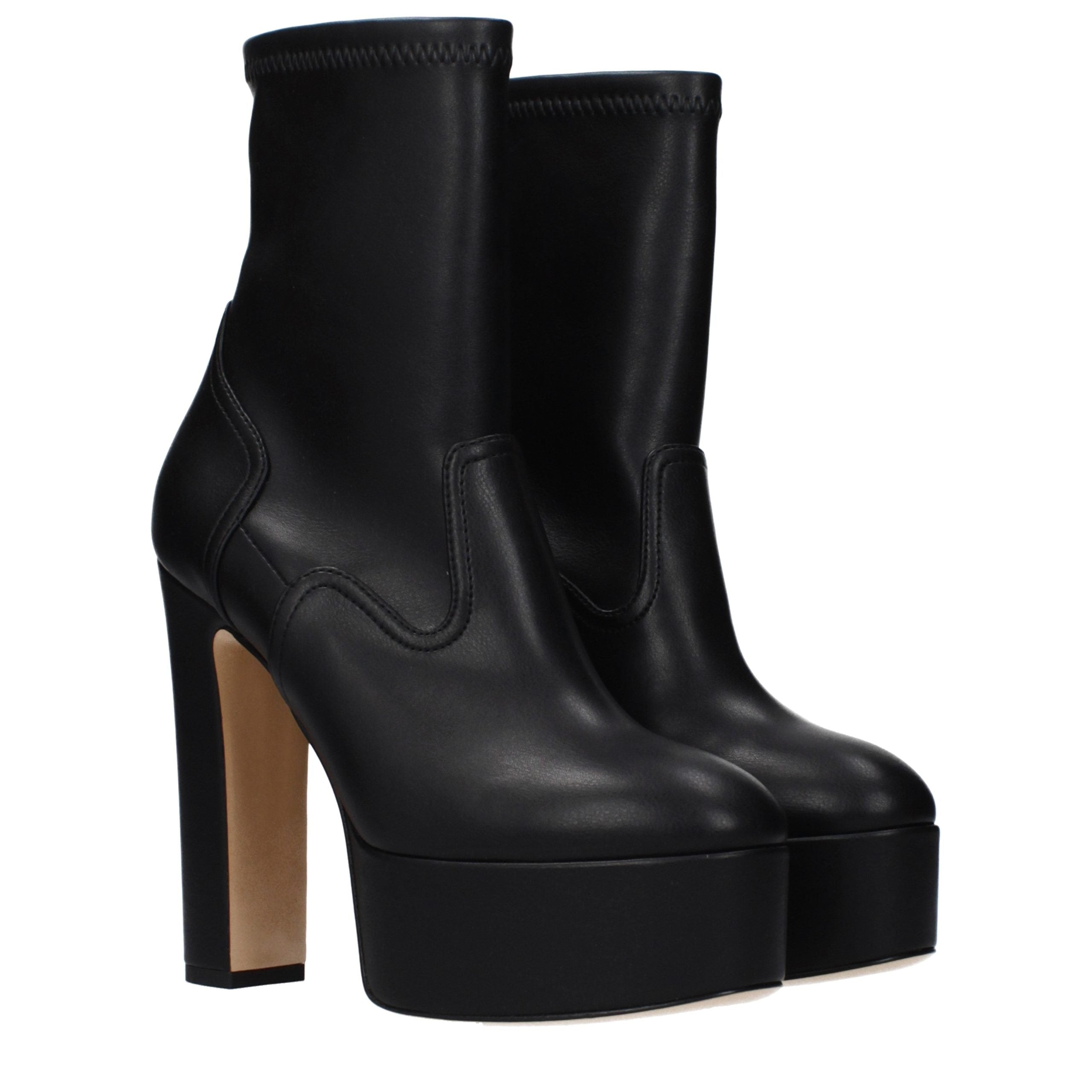 Casadei Eco leather ankle boot in black — view 2
