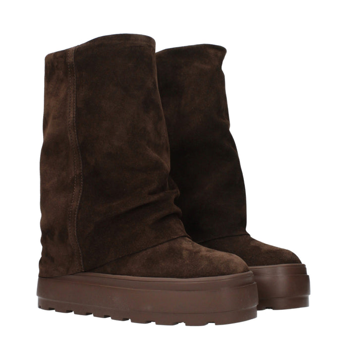 Casadei Suede boot in brown — view 2
