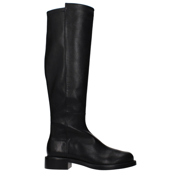 Stuart Weitzman Leather boot in black