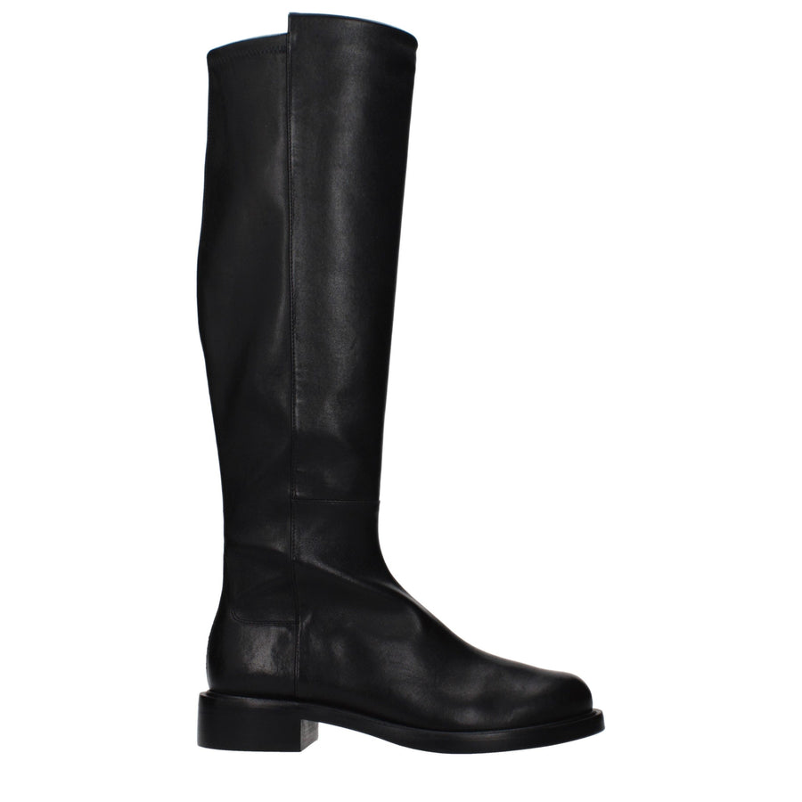 Stuart Weitzman Leather boot in black