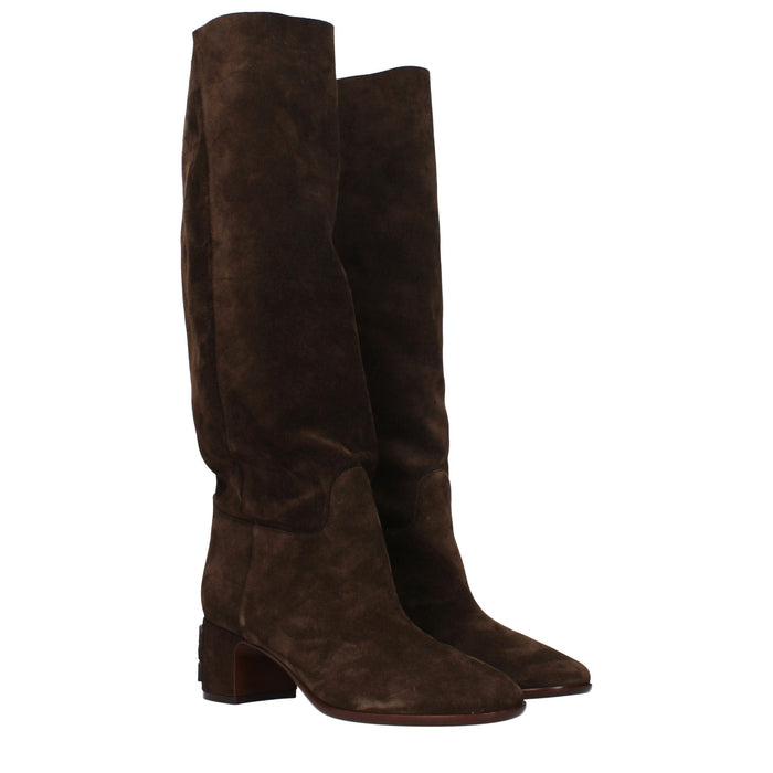 Casadei Suede boot in brown — view 2