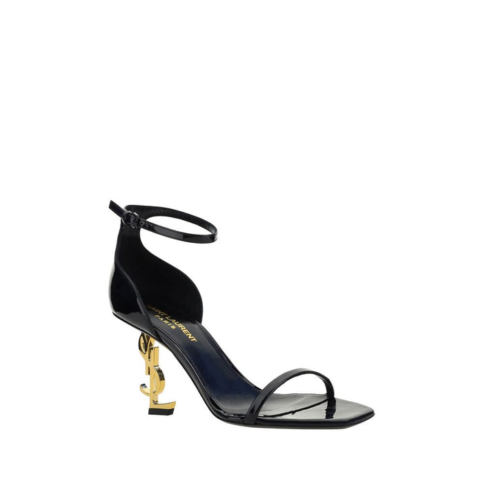 Saint Laurent Upper: 100% Calf Leather Bos Taurus; Sole: 100% Calf Leather Bos Taurus sandal in black — view 2