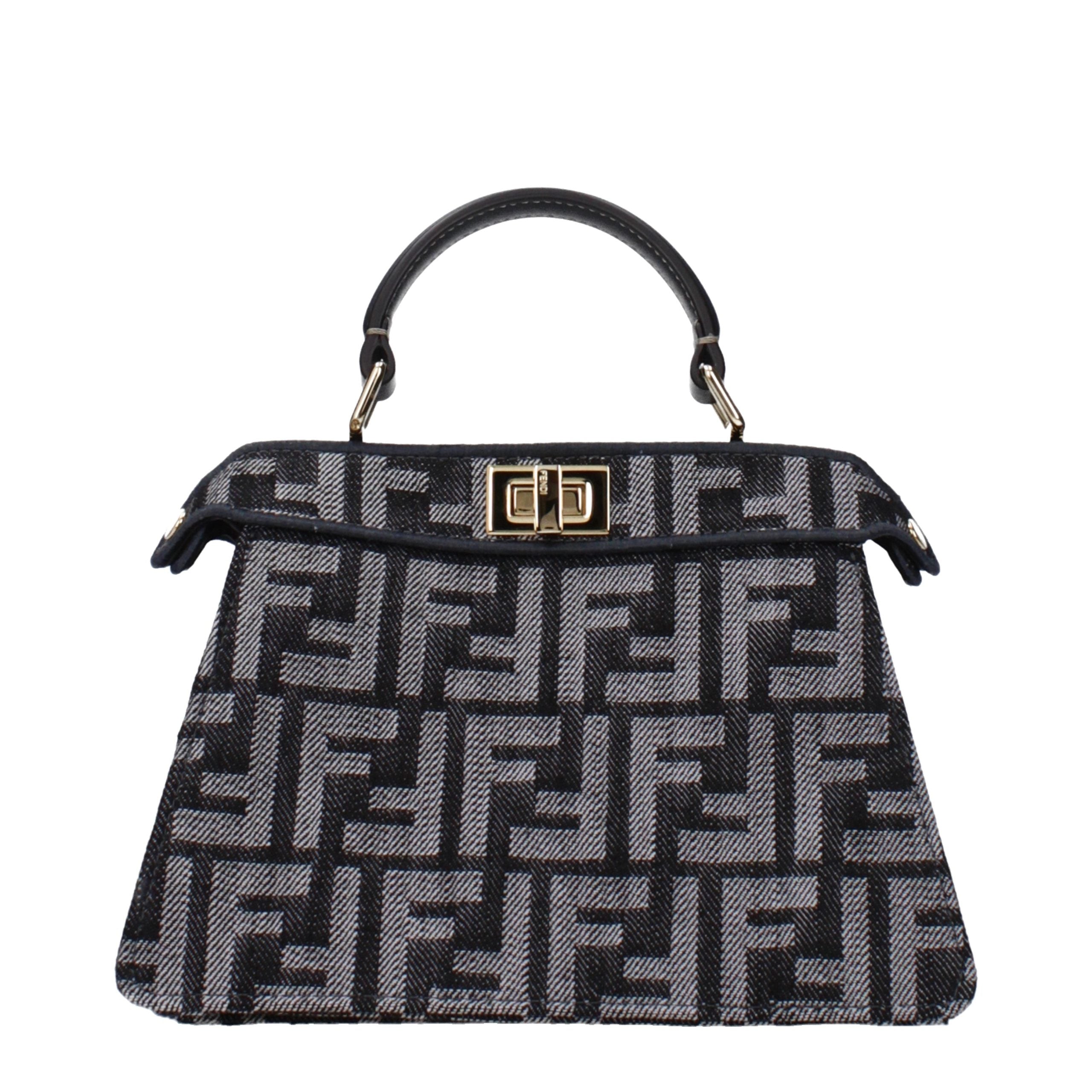 Black Fabric Handbag Bag