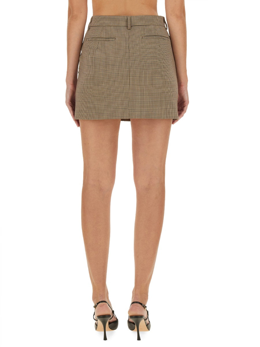 Throttle Skirt Beige Virgin Wool Ovis Aries