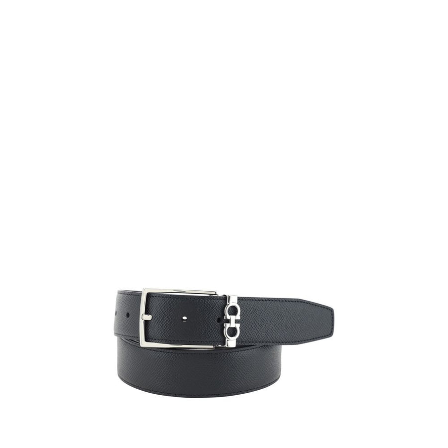 Ferragamo 100% Calf Leather Bos Taurus belt in black
