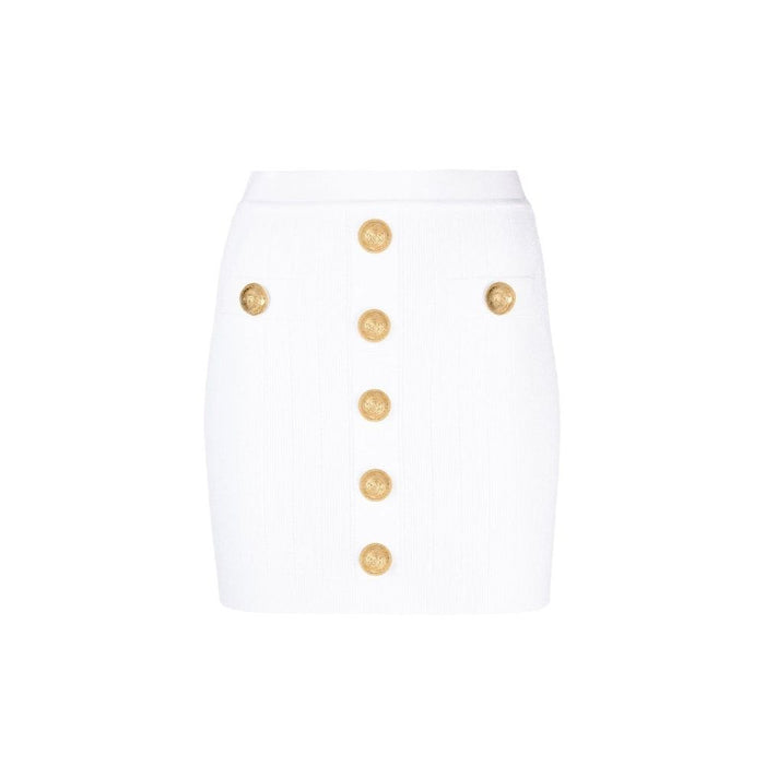 Balmain 17% Polyester skirt in white