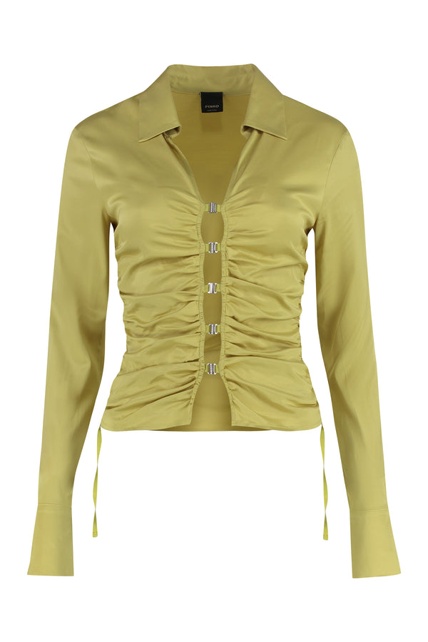 Caravan Viscose Jersey Shirt Green Blouses