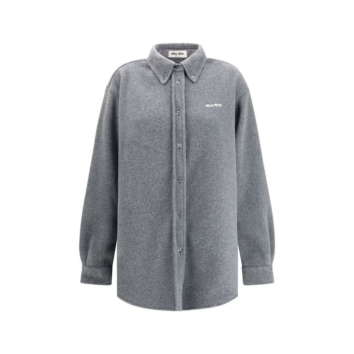 Miu Miu 60% Polyester shirt in gray