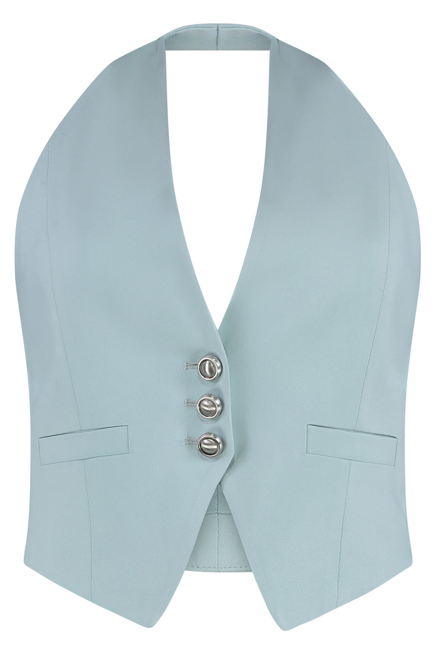 Vest Moretta Light Blue Viscose Blazers