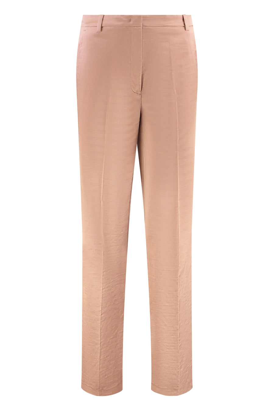 Panuro Straight-Leg Trousers Pink Cotton Straight