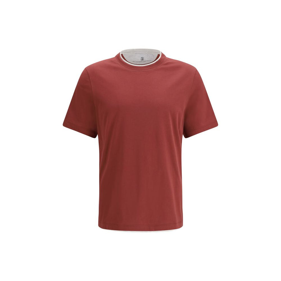 Brunello Cucinelli 100% Cotton t-shirt in red