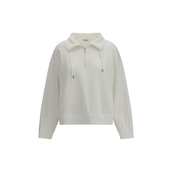 Brunello Cucinelli 93% Cotton 7% Polyamide sweatshirt in white