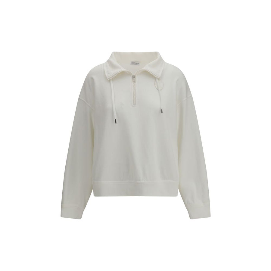 Brunello Cucinelli 93% Cotton 7% Polyamide sweatshirt in white