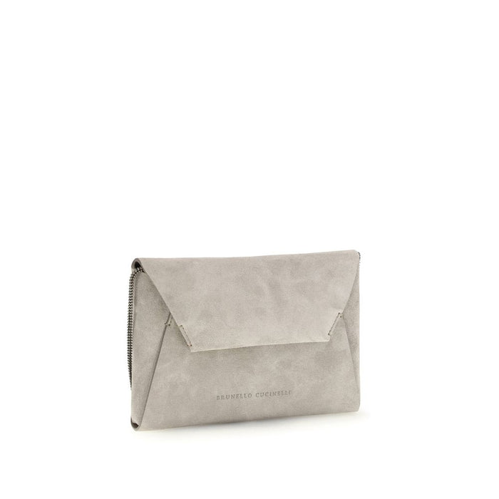 Gray Calf Leather Bos Taurus Shoulder Bag