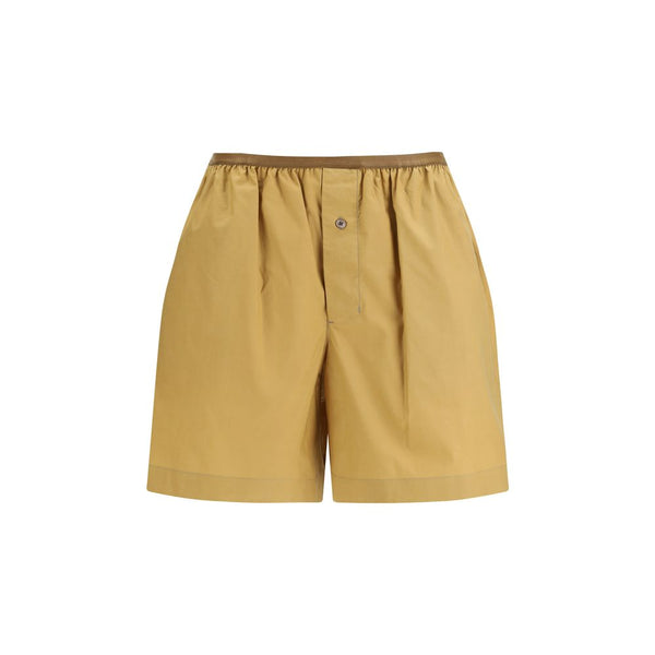 Lemaire 80% Cotton 20% Silk bermuda shorts in beige