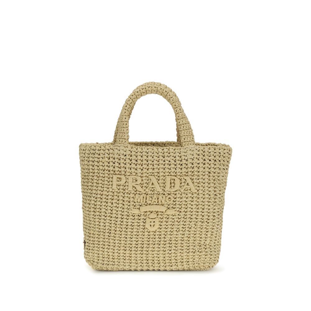 Beige Viscose Handbag Bag