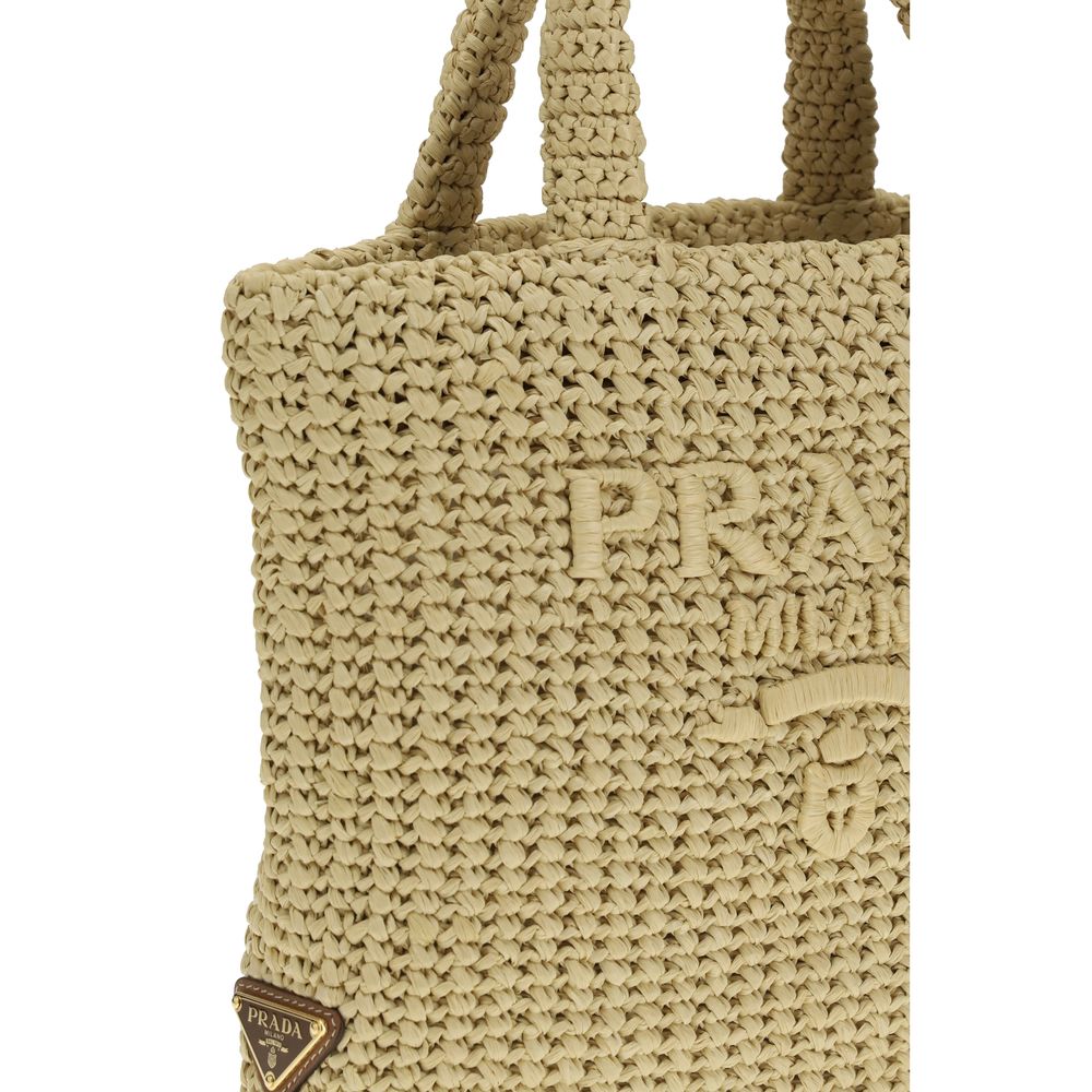 Beige Viscose Handbag Bag