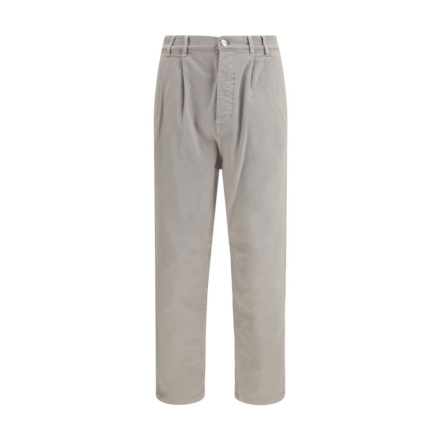 Brunello Cucinelli 99% Cotton trousers in beige