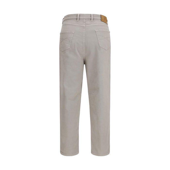 Brunello Cucinelli 99% Cotton trousers in beige — view 2