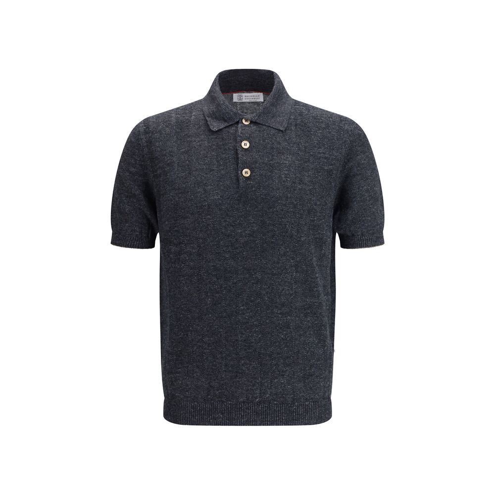 Brunello Cucinelli 100% Cotton polo in gray