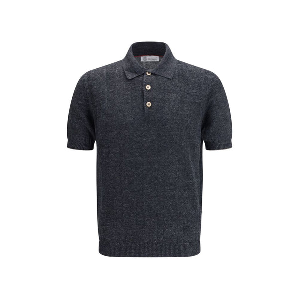Brunello Cucinelli 100% Cotton polo in gray