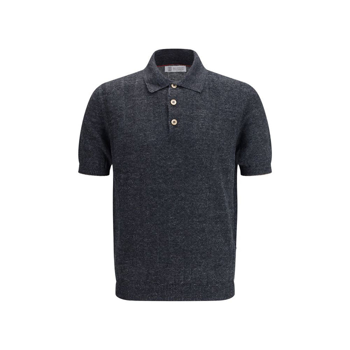 Brunello Cucinelli 100% Cotton polo in gray